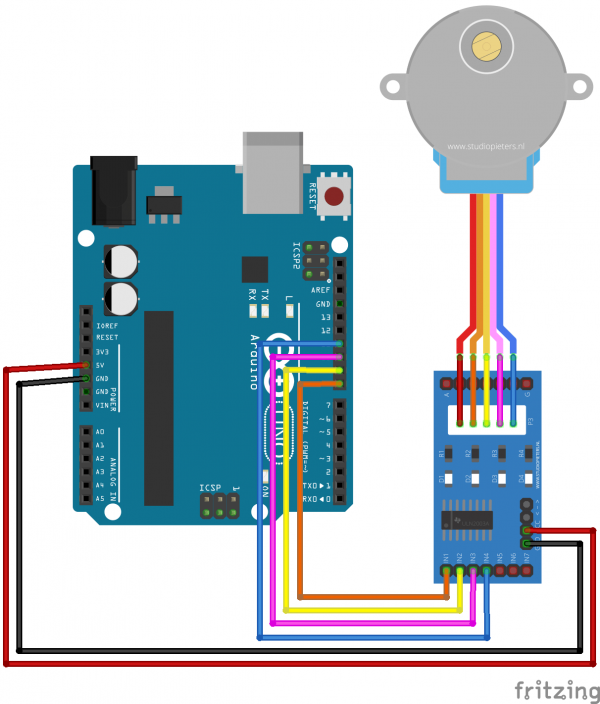 ULN2003 Motor Driver Board BRD31 - Faranux Electronics